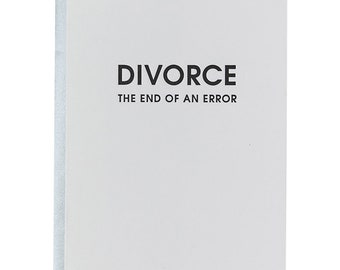 „Scheidung: Ende eines Fehlers“ - Letterpress Karte