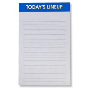 Programmation du jour - Bloc-notes ligné