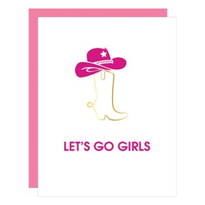 Let's Go Girls - Carte typographique avec trombone