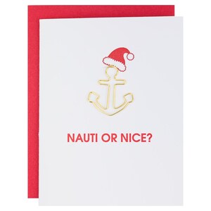 Nauti ou Nice Holiday - Carte typographique avec trombone