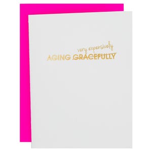 Vieillir avec grâce - Carte typographique