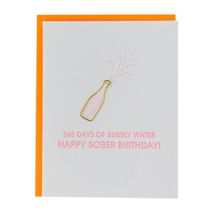 Joyeux anniversaire sobre - Carte typographique avec trombone