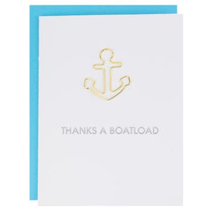 Thanks A Boatload - Carte typographique avec trombone