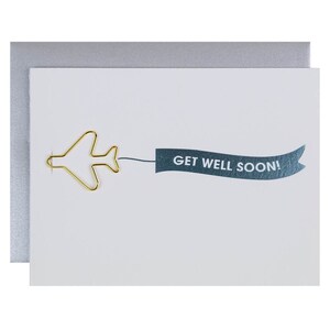 Bannière : Guérir bientôt - Carte typographique avec trombone