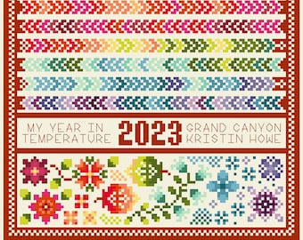 Temperature SAL cross stitch (Leap Year chart included!)