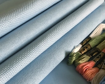 Sensibility Blue cross stitch fabric