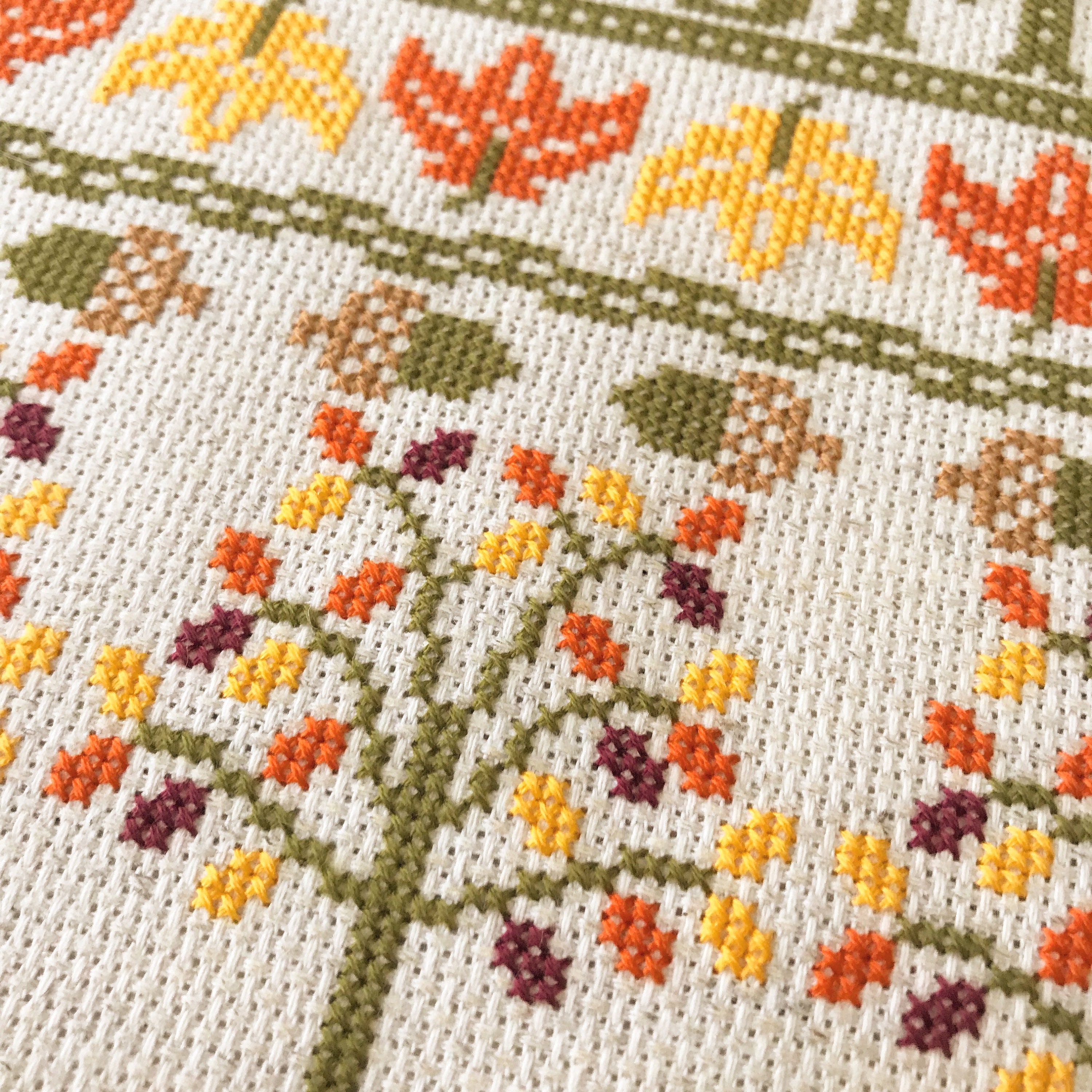 Autumn Sampler Cross Stitch Pattern Download - Etsy