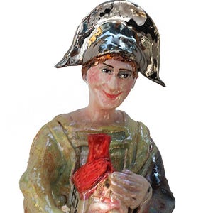 OOAK ORIGINAL Hand-made collectible ceramics. In my little nest, ceramic sculpture ART doll , figurine by Dorota Urbaniak-Pelka
