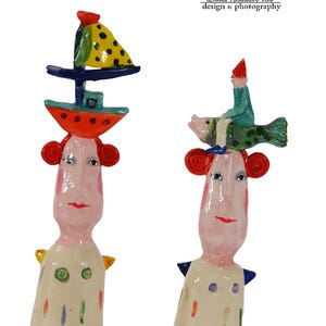 Surreal Ceramic Sculpture Set: &quot;Fingers&quot; - Dorota Urbaniak-Pelka