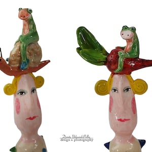 Attention, attention, great maneuvers are taking place - 2 pieces - ceramic figurines - &quot;Fingers&quot; - &quot;Parallel World&quot; collection