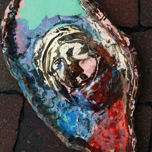 Hanging Ceramic Mask Sculpture: Fireclay Wall Art Portrait
