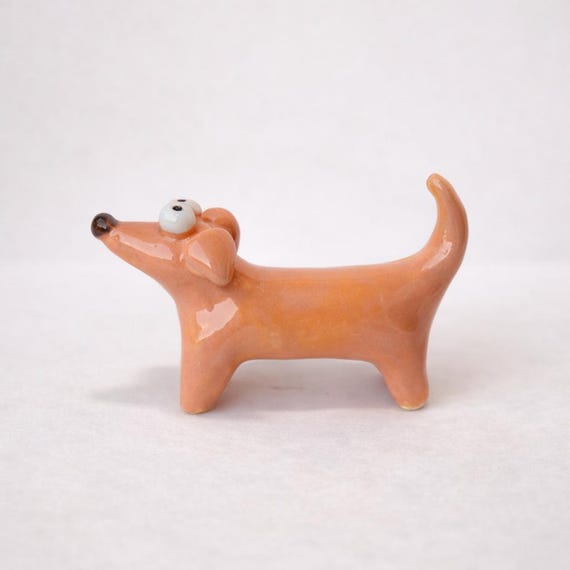 Handmade Ceramic Puppy – Mini Decorative Craft Sculpture