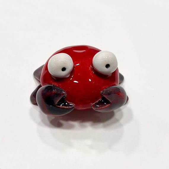 Miniature Crab Sculpture XS in Ceramic Animal Collectible Ceramic