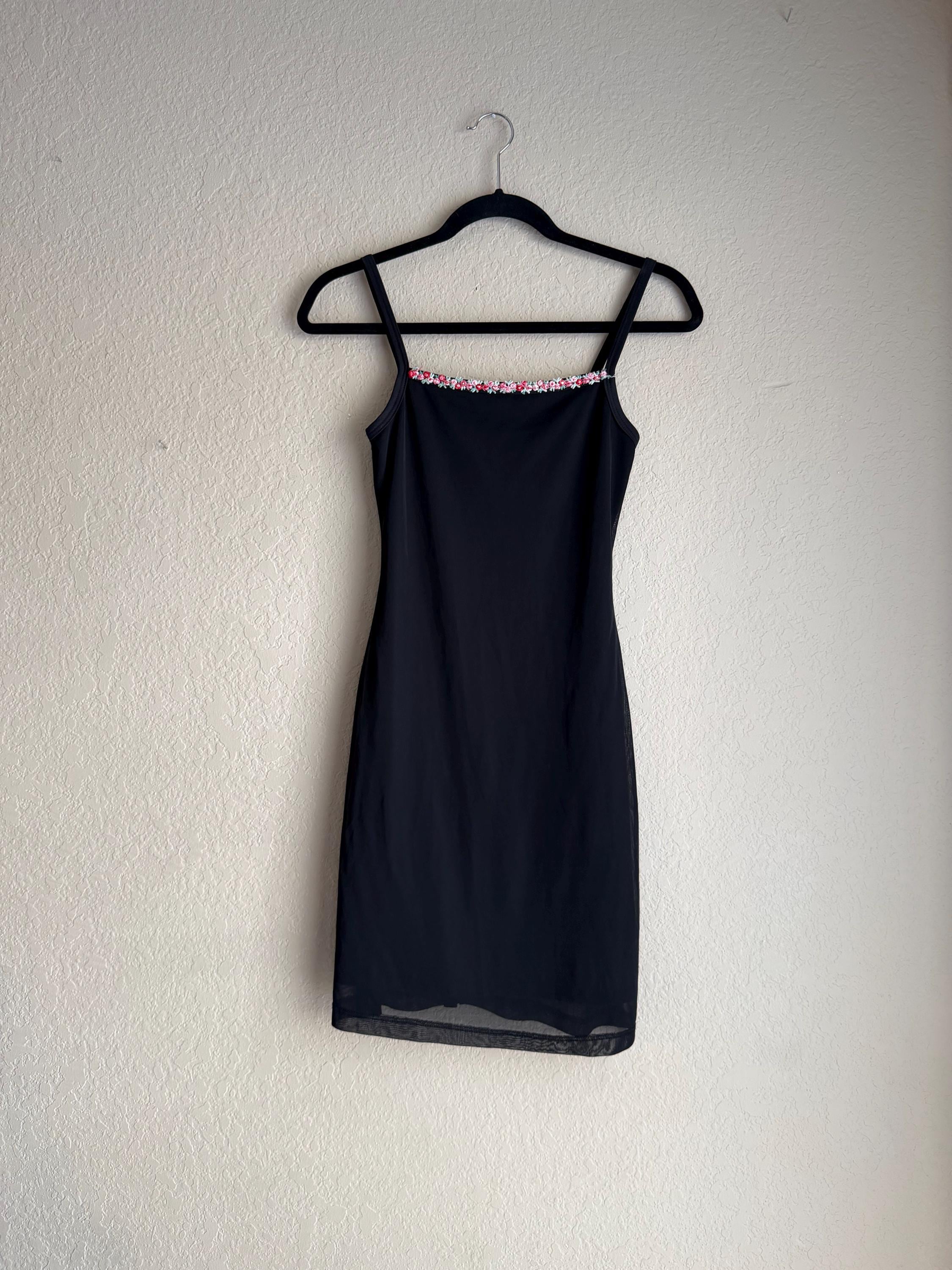 spaghetti strap plain sheer mesh evening dress Faviana Tight V-Neck Prom Dress S10644 main image 1