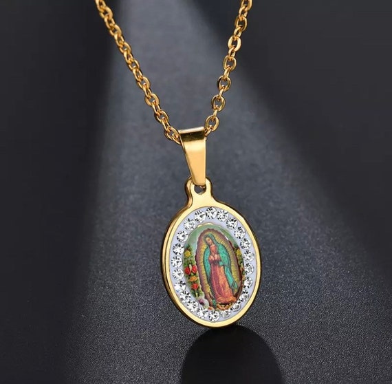 Virgin Mary Stainless Steel Necklace 