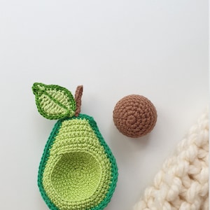 Crochet avocado  toy ,Crochet avocado, Crochet toy food, Play kitchen ,Pretendplay , soft toy, avocado baby toys ,Christmas gift ideas