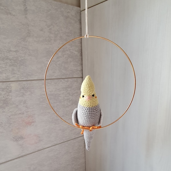 Perroquet mobile, bébé animaux australiens, bébé mobile, décor de chambre d’enfant, animaux au crochet, perroquets de chambre d’enfant, bébé mobile de berceau, cadeau de baby shower