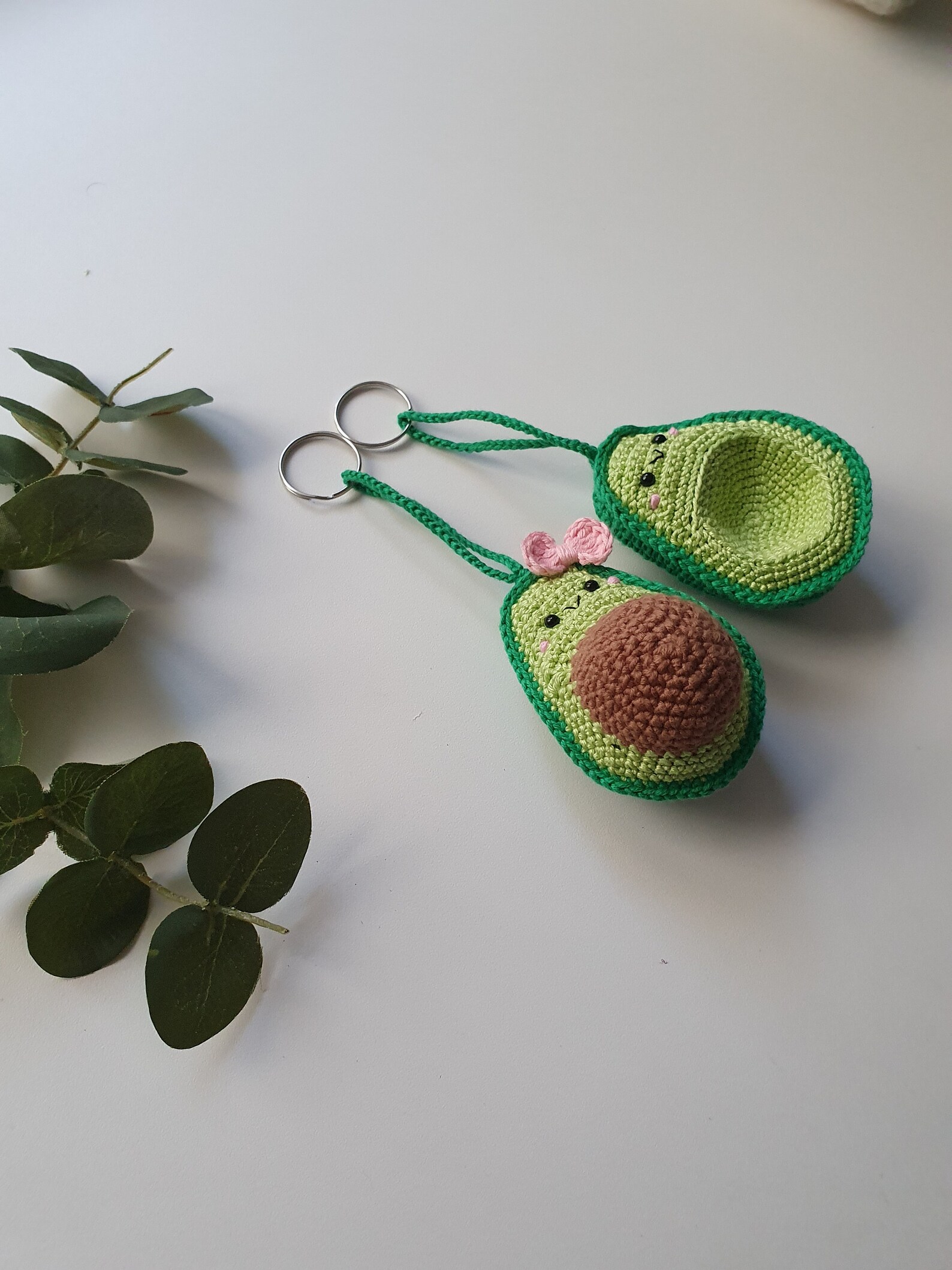 Avocado Keychain crochet Keychain Crochet Avocado Avocado Etsy