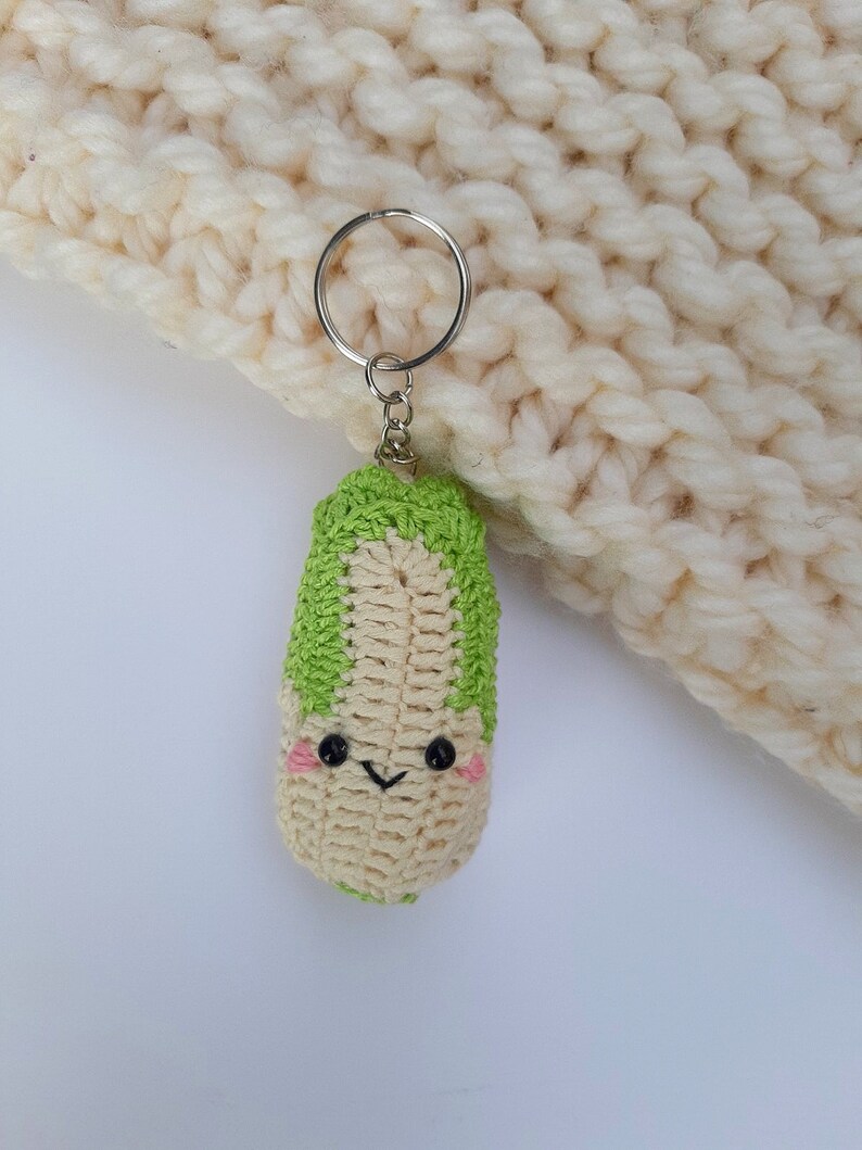 Pineapple kawaii Keychain Crochet Keychain Amigurumi Etsy