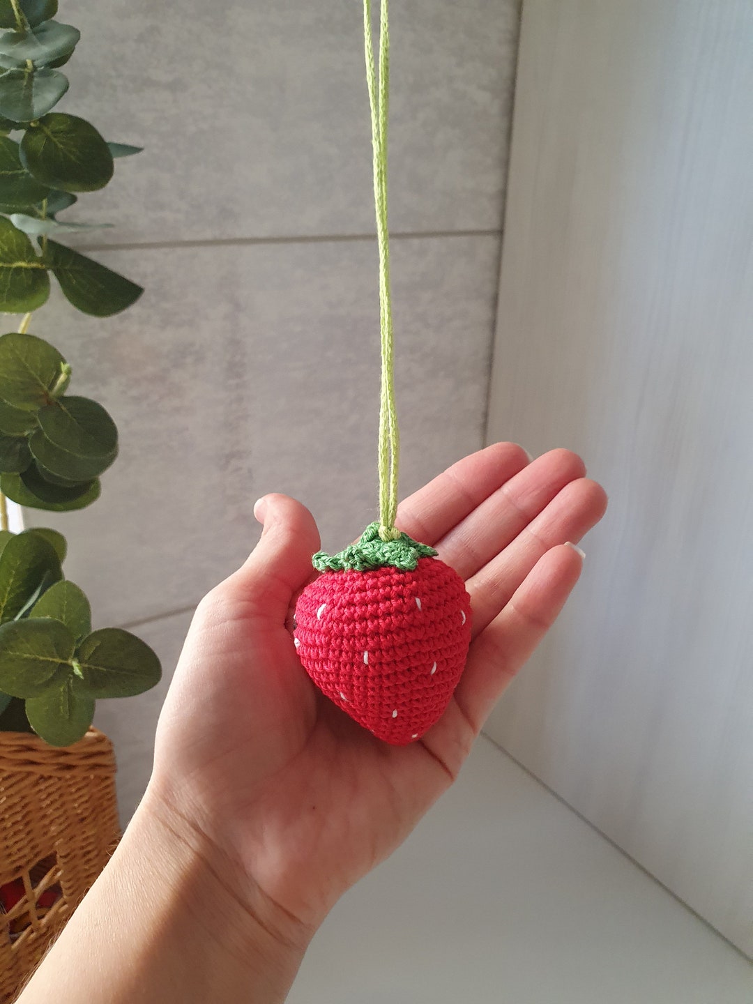 Strawberry Baby Gym Toys 1 Pc - Rattles Play Gym,baby Shower, Fruits ...