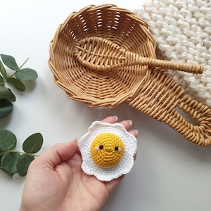 Happy egg kawaii ,crochet  toys,  amigurumi soft toy,baby decor, kids gift, play Food Set,Pretend play,toddler toys, pretend play food