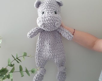 Crochet big Hippo Snuggler, Very big lovey hippo, Crochet hippo , Hippo Snuggler, crochet big hippo ,crochet soft  Snuggler