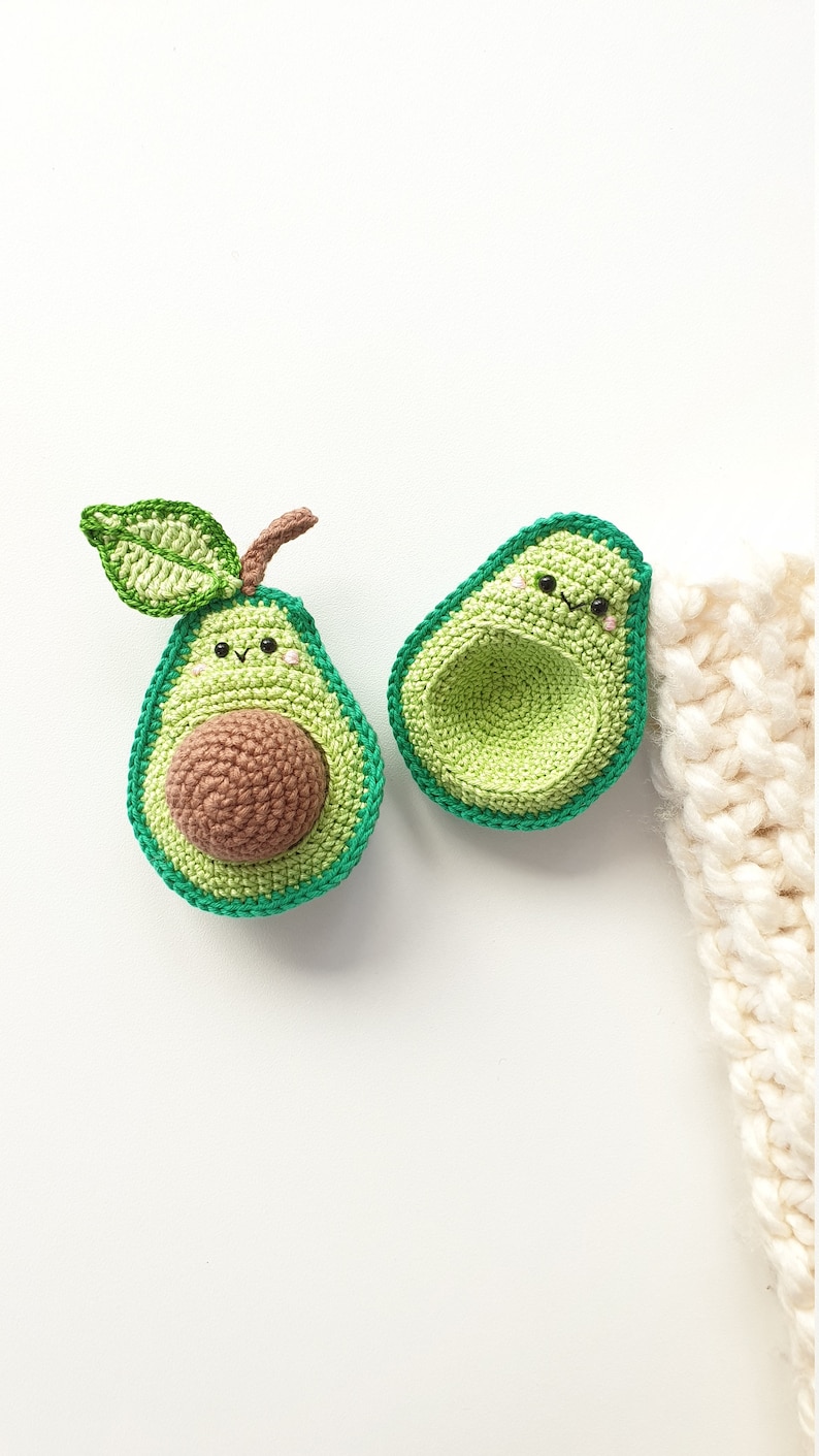 Crochet avocado soft toy, Crochet avocado, Crochet toy food, Play kitchen ,Pretendplay , soft toy, avocado baby toys ,Christmas gift ideas image 6