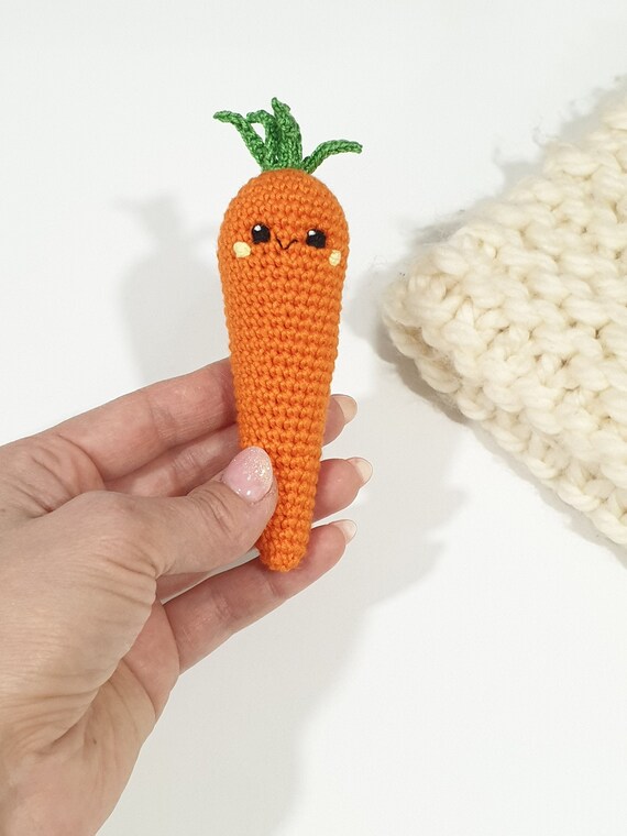 vegetarian gift nursery decor room decor,Vegetables with eyes,Crochet baby toy Crochet ginger boy kawaii- 1 Pc,baby toy Kawaii,food toy