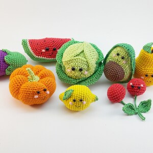 Crochet set vegies ,Rattle toys,  amigurumi soft toy,baby decor, kids gift, play Food Set, baby gym toy,Pretend play,toddler toys