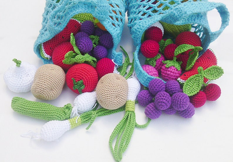 Crochet PATTERN PDF,Crochet Vegetable patterns, Crochet Product samples, Carrot pattern ,Potato, Eggplant Pattern image 5