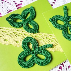 Prayer for Ukraine, Crochet Pattern, Green Shamrock Crochet Pattern, St. Patricks Day Decor