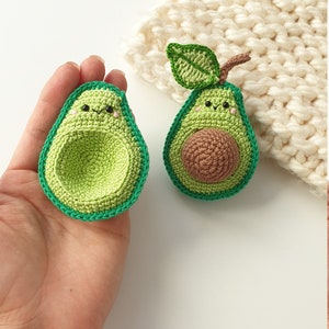 Crochet avocado soft toy, Crochet avocado, Crochet toy food, Play kitchen ,Pretendplay , soft toy, avocado baby toys ,Christmas gift ideas image 7