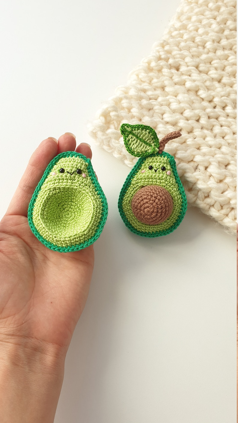 Crochet avocado soft toy, Crochet avocado, Crochet toy food, Play kitchen ,Pretendplay , soft toy, avocado baby toys ,Christmas gift ideas image 7