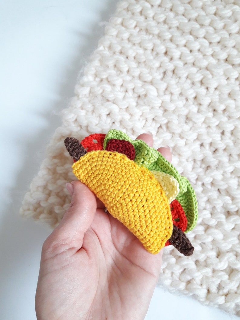 Crochet taco toy crochet taco taco tether toy play food Etsy