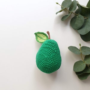 Crochet avocado soft toy, Crochet avocado, Crochet toy food, Play kitchen ,Pretendplay , soft toy, avocado baby toys ,Christmas gift ideas image 2
