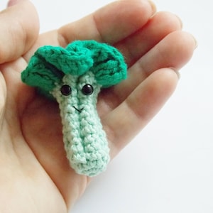 Crochet  broccoli- 1 Pc, Baby Shower Gift, nursery decor, room decor,Vegetables with eyes,Crochet baby toy ,food toy, Easter basket gift