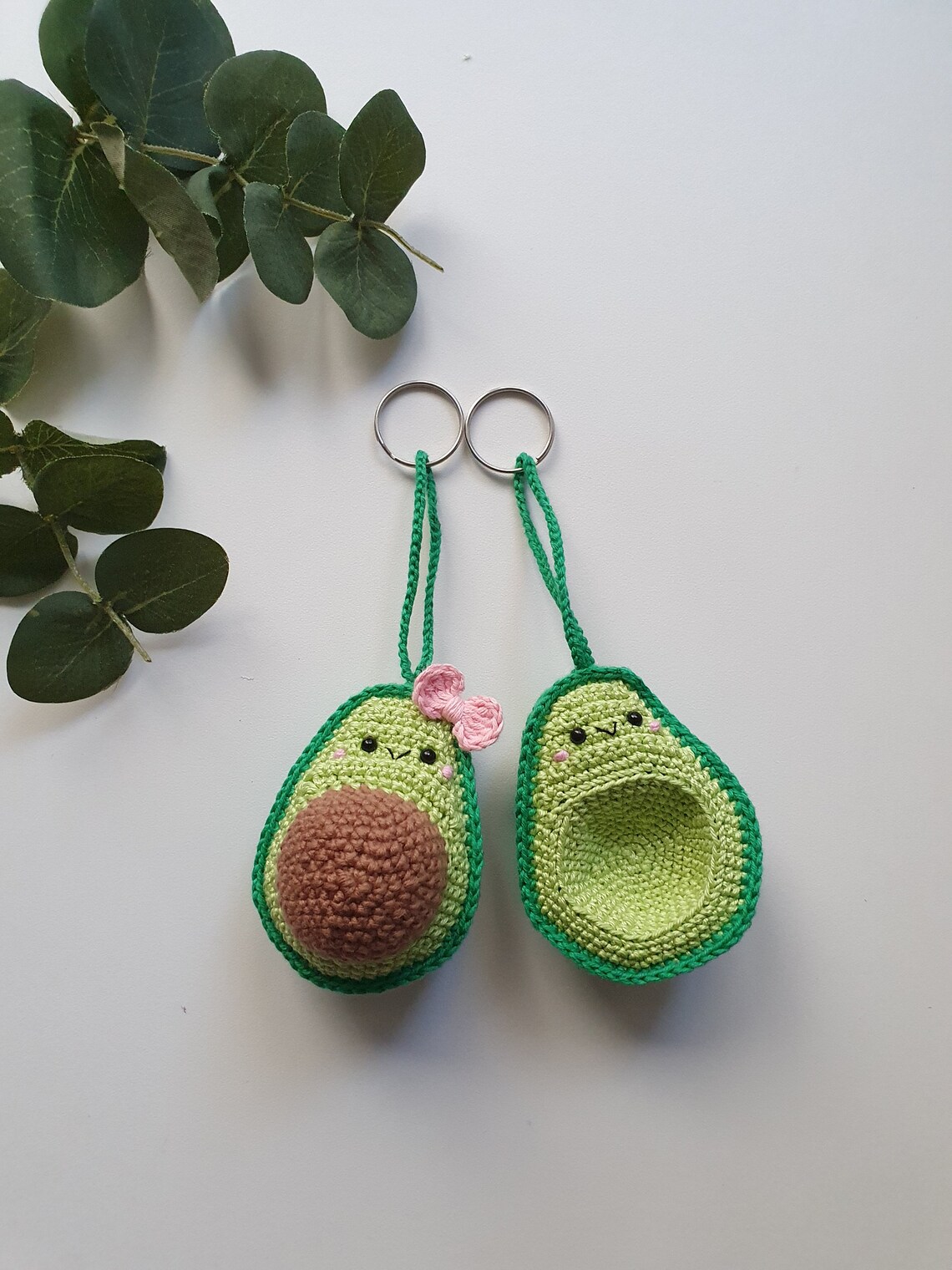 Avocado Keychain crochet Keychain Crochet Avocado Avocado Etsy