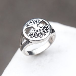 Sterling Silver Tree of Life Ring, Tree Ring, Tree Of Life Jewelry, Sterling Silver Cut Out Tree Ring, Sterling Tree Jewelry, Boho Ring
