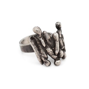 RARE Sterling Gson Leidholm Scandinavian Ring, Scandinavian Jewelry, Swedish Silver Ring, Brutalist Sterling Ring, Brutalist Jewelry