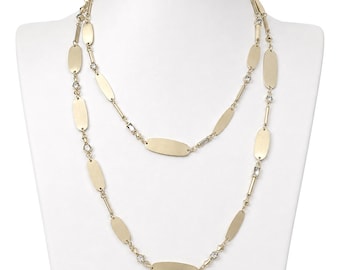 Kendra Scott Claret lange ketting met gouden accenten en kristallen details, wikkelketting van 91 cm (36 inch), moderne minimalistische sieraden.