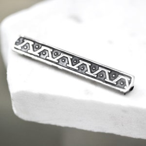 Antique Sterling Silver German Bar Pin, Small Sterling Pin, Simple Sterling Scarf Pin, Silver Bar Pin, German Sterling Jewelry