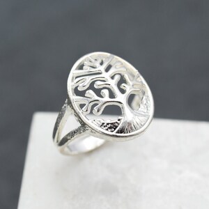 Sterling Silver Tree of Life Ring, Tree Ring, Tree Of Life Jewelry, Sterling Silver Cut Out Tree Ring, Sterling Tree Jewelry, Boho Ring