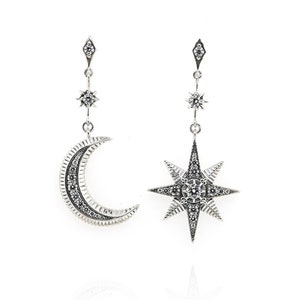 Orecchini In Argento Sterling 925 Con Gemma Di Tormalina E Rutile Blu 1