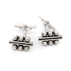 Sterling Silver GEORG JENSEN #61 Modernist Cuff Links, Sterling Silver Cuff Links, Georg Jensen Jewelry, Danish Cuff Links