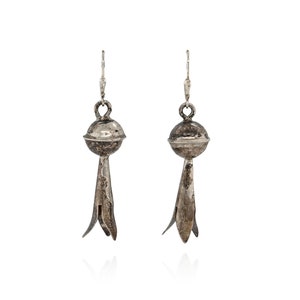 Silver squash blossom earrings hotsell