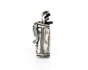 Small Sterling Silver Golf Clubs Brooch, Novelty Golf Brooch, Golf Gift, Sterling Golf Jewelry, Golf Themed Jewelry, Sterling Golf Pin