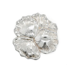 Sterling Pansy Flower Brooch, Silver Flower Pin, Woodland Jewelry, Floral Jewelry, Spring Fashion, Sterling Silver Scarf Pin
