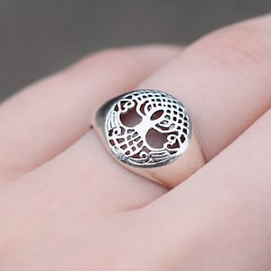 Sterling Silver Tree of Life Ring, Tree Ring, Tree Of Life Jewelry, Sterling Silver Cut Out Tree Ring, Sterling Tree Jewelry, Boho Ring