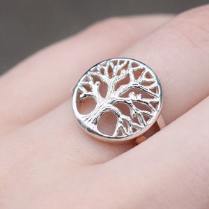 Sterling Silver Tree of Life Ring, Tree Ring, Tree Of Life Jewelry, Sterling Silver Cut Out Tree Ring, Sterling Tree Jewelry, Boho Ring