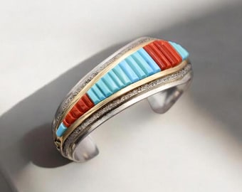 アクセサリー Harrison Jim Silver Wide Cuff Bracelet Harrison Jim